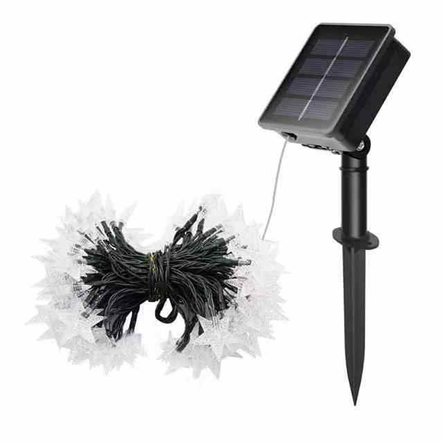 Lumini solare 50LED Star String Curtea Grădină Camping