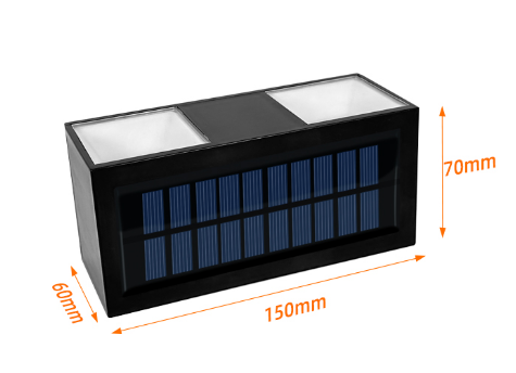 Lumini de perete exterior cu energie solară, rezistente la apă