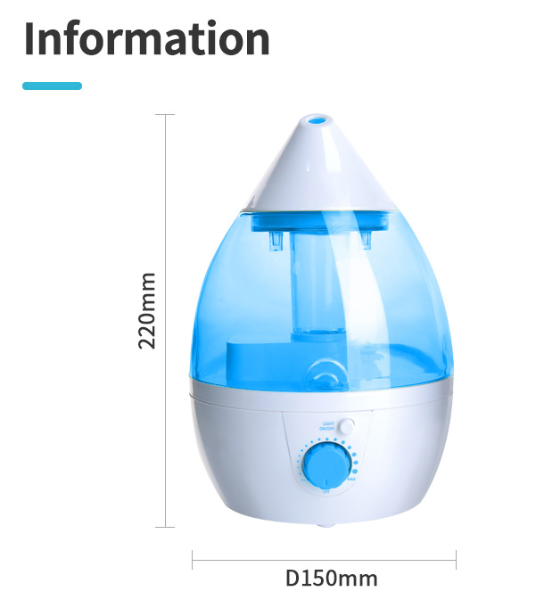 Umidificator cu ultrasunete pentru casa si camera bebelusului